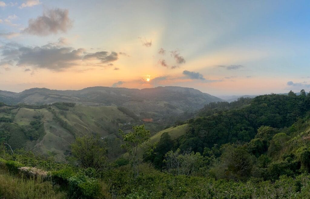 View of the Monteverde Cloud Forest from our Airbnb