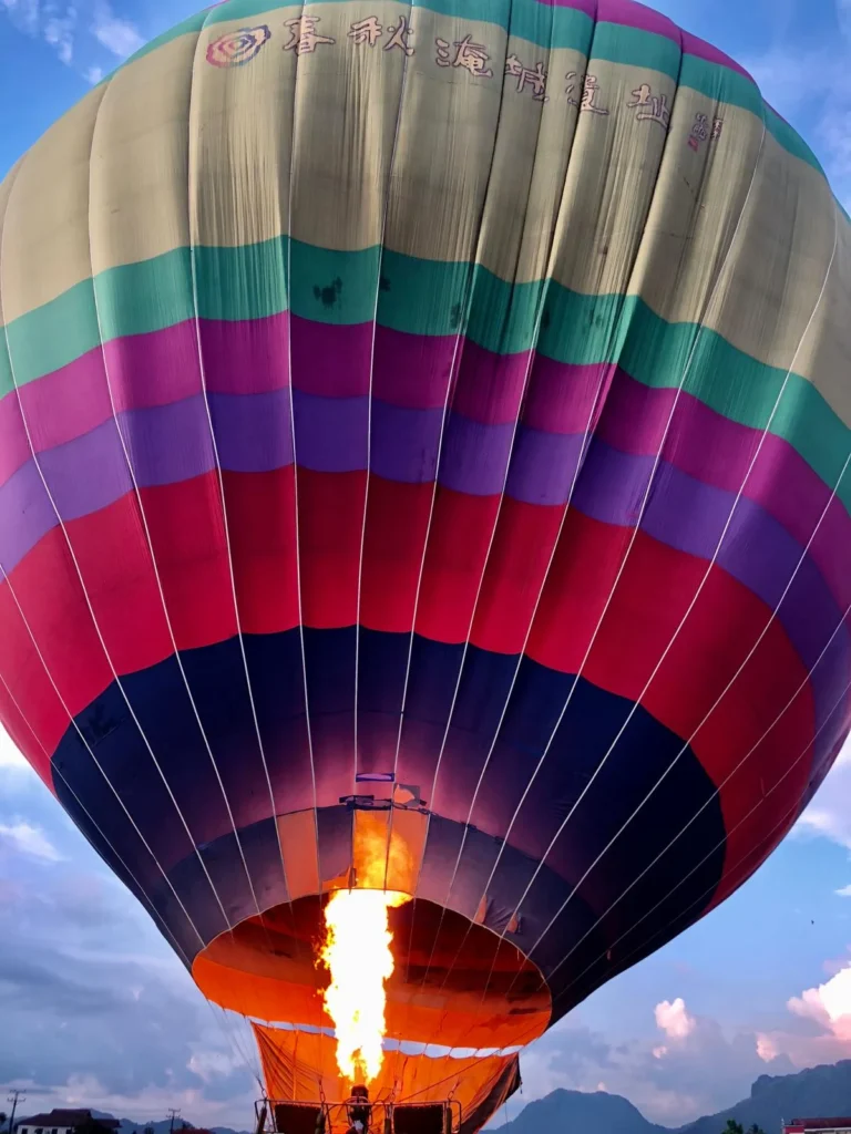 hot air balloon, Laos hot air balloon, Laos